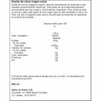 Aceite de oliva virgen extra NUÑEZ PRADO, botella 50 cl