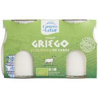 Yogur ecol. griego de cabra CANTERO de LETUR, pack 2x125 g