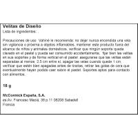 Velitas de diseño VAHINE, blister 1 ud