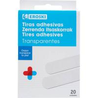 Apósito transparente EROSKI, caja 20 uds Apósito transparente EROSKI, caja 20 uds