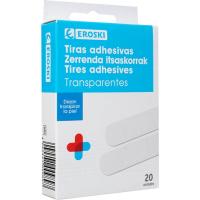 Apósito transparente EROSKI, caja 20 uds