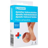 Apósitos ampollas EROSKI, caja 8 uds