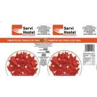 Pimiento de piquillo en tiras SERVIHOSTEL, lata 3 kg