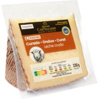 Queso curado de oveja EROSKI, cuña 330 g