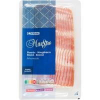 Bacon ahumado con humo natural EROSKI Maestro, sobre 150 g