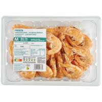 Langostino cocido calibre 60/70 EROSKI, bandeja 450 g