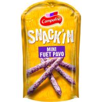 Mini fuet de pavo en stick CAMPOFRÍO, bolsa 50 g Mini fuet de pavo en stick CAMPOFRÍO, bolsa 50 g