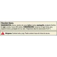 Chocolate blanco EROSKI BASIC, tableta 75 g