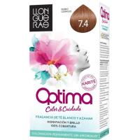 Tinte cobrizo medio N.7.4 LLONGUERAS O., caja 1 unid. Tinte cobrizo medio N.7.4 LLONGUERAS O., caja 1 unid.