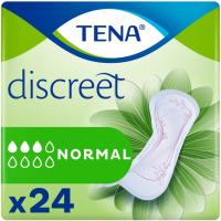 Compresa de incontinencia normal TENA Discreet, paquete 24 uds