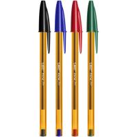 Bolígrafo Bic Cristal, punta fina, tinta de colores surtidos BIC, pack 10 uds