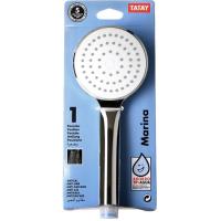 Mango de ducha Marina 1 función ABS cromado TATAY, ø10cm