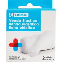 Venda de fijación elástica EROSKI, pack 2 unid.