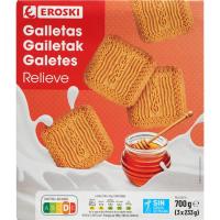 Galleta relieve EROSKI, caja 700 g