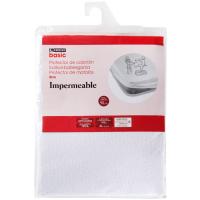 Protector de Colchon impermeable, 70% algodón y 30% poliéster EROSKI BASIC
