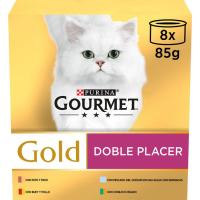Duo pescado oceáno para GOURMET Gold, pack 8x85 g