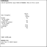 Cerveza CORONITA, pack botellín 6x21 cl