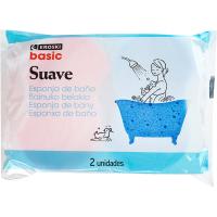 Esponja suave EROSKI BASIC, pack 2 uds