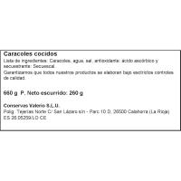 Caracoles extra al natural LEYENDA, frasco 280 g