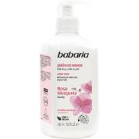 Jabón de manos rosa mosqueta BABARIA, dosificador 500 ml