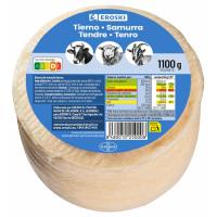 Queso tierno mezcla mini EROSKI, pieza 1,100 kg