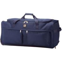 Bolso de viaje en poliéster azul con ruedas, BZ5362 BENZI, 36x74x33 cm