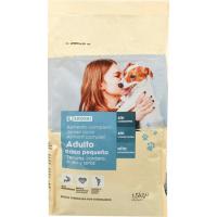 Alimento perro razas pequeñas EROSKI, saco 1,5 kg