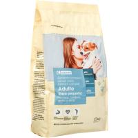 Alimento perro razas pequeñas EROSKI, saco 1,5 kg
