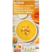 Crema de calabaza EROSKI, brik 500 g