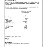 Harina de centeno integral bio ECOCESTA, paquete 500 g