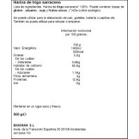 Harina de trigo sarraceno bio ECOCESTA, paquete 500 g