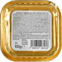 Paté de salmón para gato EROSKI, lata 100 g