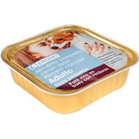 Paté de buey para perros de razas pequeñas EROSKI, lata 150 g