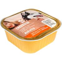 Paté de pollo para perro EROSKI, lata 300 g