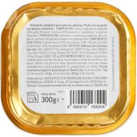 Paté de pollo para perro EROSKI, lata 300 g