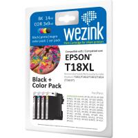 Cartucho tinta 4 colores compatible con Epson T18XL WEZINK, 4uds