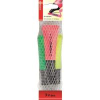 Marcador fluorescente: amarillo, verde y rosa STABILO, malla 3 uds