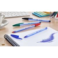 Bolígrafo Bic Cristal Soft punta media, tinta de colores surtidos BIC, pack 10 uds