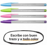 Bolígrafo punta ancha 1,6mm, colores surtidos, 6+2 Fun BIC CRISTAL, pack 8 uds