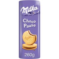 Galleta Choco Pause rulo MILKA, paquete 260 g