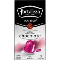 Café con chocolate compatible Nespresso FORTALEZA, caja 10 uds