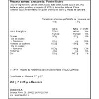 Mousse natural azucarado DANONE, pack 4x65 g