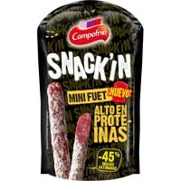 Mini fuet alto proteínas CAMPOFRÍO, bolsa 50 g