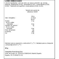 Caña de lomo NAVIDUL, bandeja 40 g