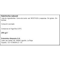 Salchichas blanca ALEJANDRO, sobre 250 g