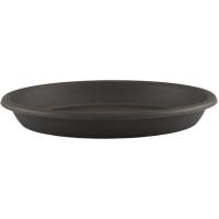 Plato de maceta de plástico inyectado, antracita, Ø 13 cm, ARTEVASI, 1ud Plato de maceta de plástico inyectado, antracita, Ø 13 cm, ARTEVASI, 1ud