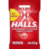 HALLS VITA-C marrubi karamelua azukrerik gabe, paketea 128 g