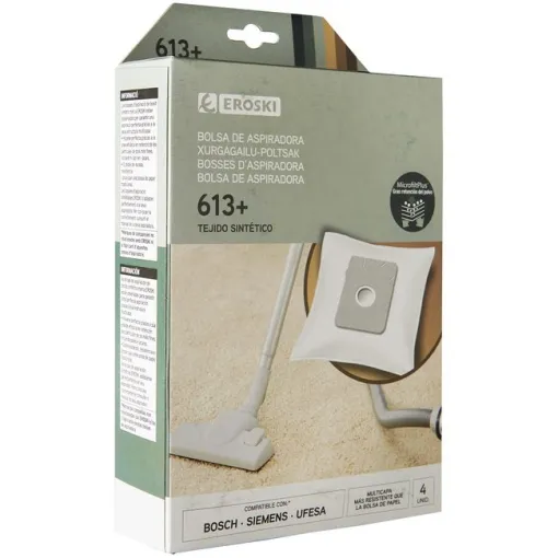 Bolsa de aspirador 613+, contenido de 4 uds