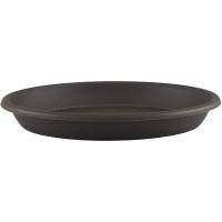 Plato de maceta en pvc antracita, Ø22 cm ARTEVASI, 1 ud