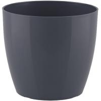 Maceta en pvc San Remo antracita Ø16 cm ARTEVASI, 1 ud